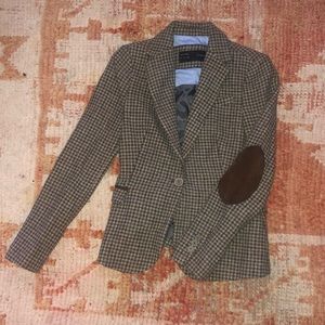 *BRAND NEW* ZARA WOOL HOUNDSTOOTH BLAZER